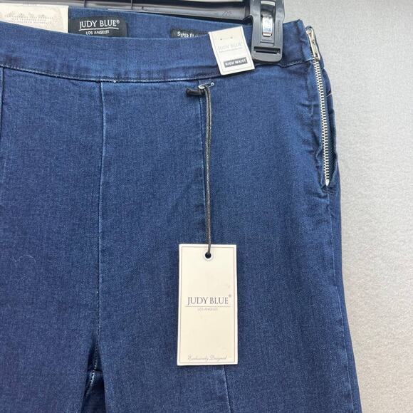 NWT Judy Blue Women's Super Flare Jeans Size 9/29 High Low Flare Side Zippers - Picture 5 of 16